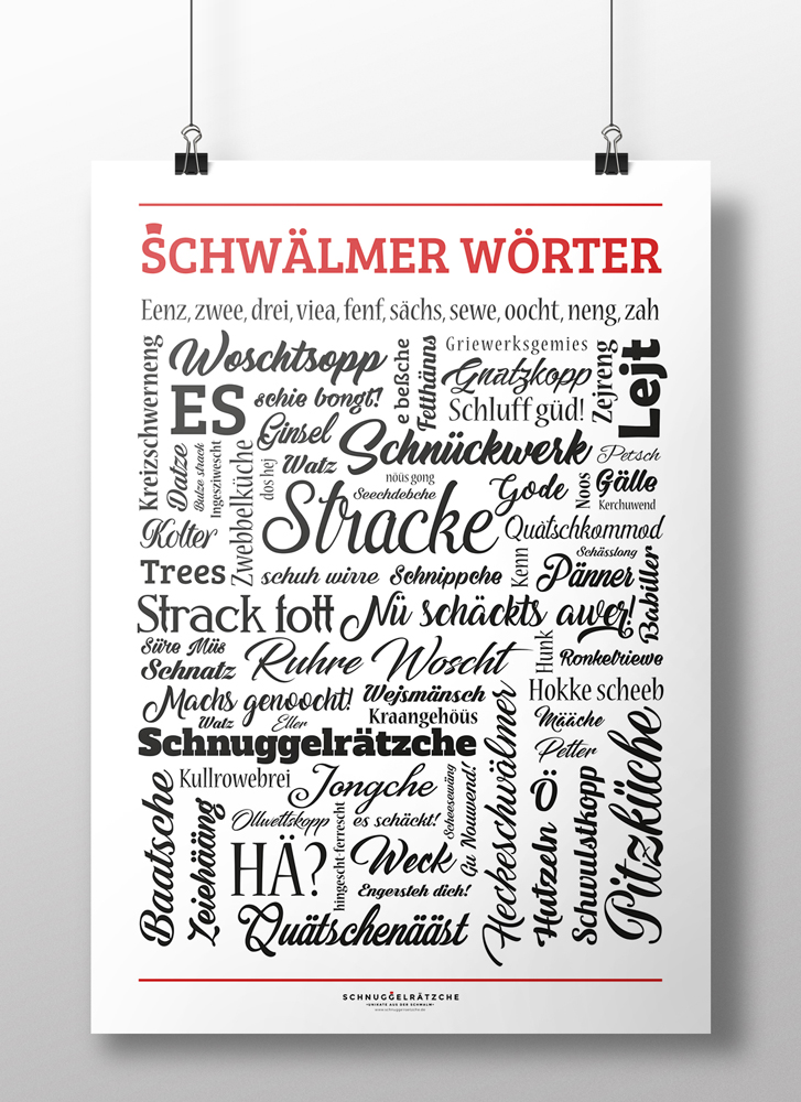 Plakat Schwälmer Wörter